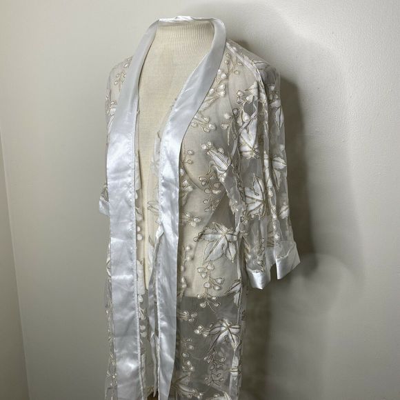 VINTAGE ROBE SINDRELLA Dressing Gown Open Front - Picture 3 of 11